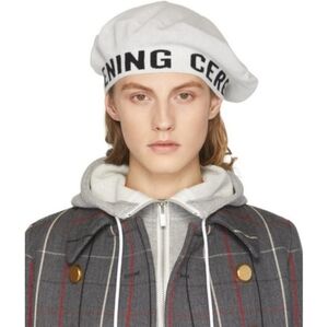 OPENING CEREMONY 🚨Reversible🚨 black and white Beret Beanie CASHMERE